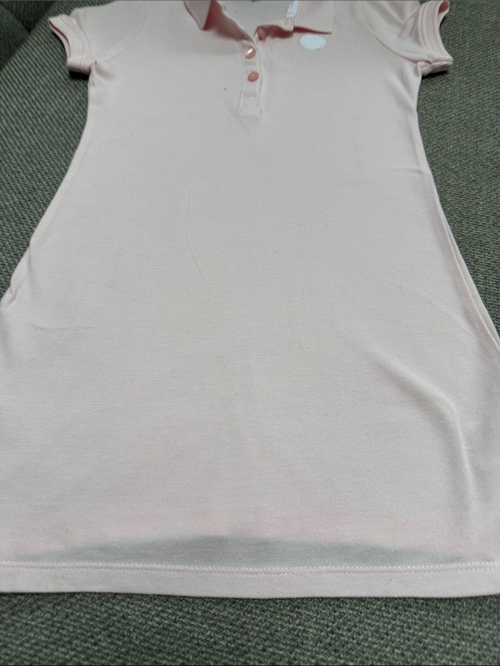 BOSS Girls Pale Pink Polo Dress - Picture 6 of 11